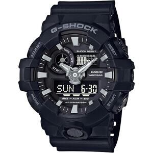 NWT G-Shock Men's Analog-Digital Black Resin Strap Watch, Black-53x58mm